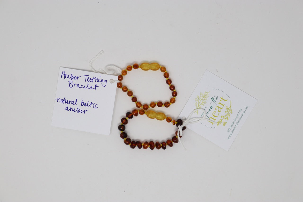 JT - From the Heart - Amber Teething Bracelet