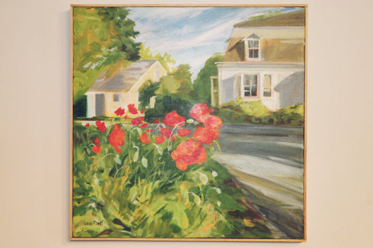 Susie Frost - Corner of Poppies - 20x20 Acrylic