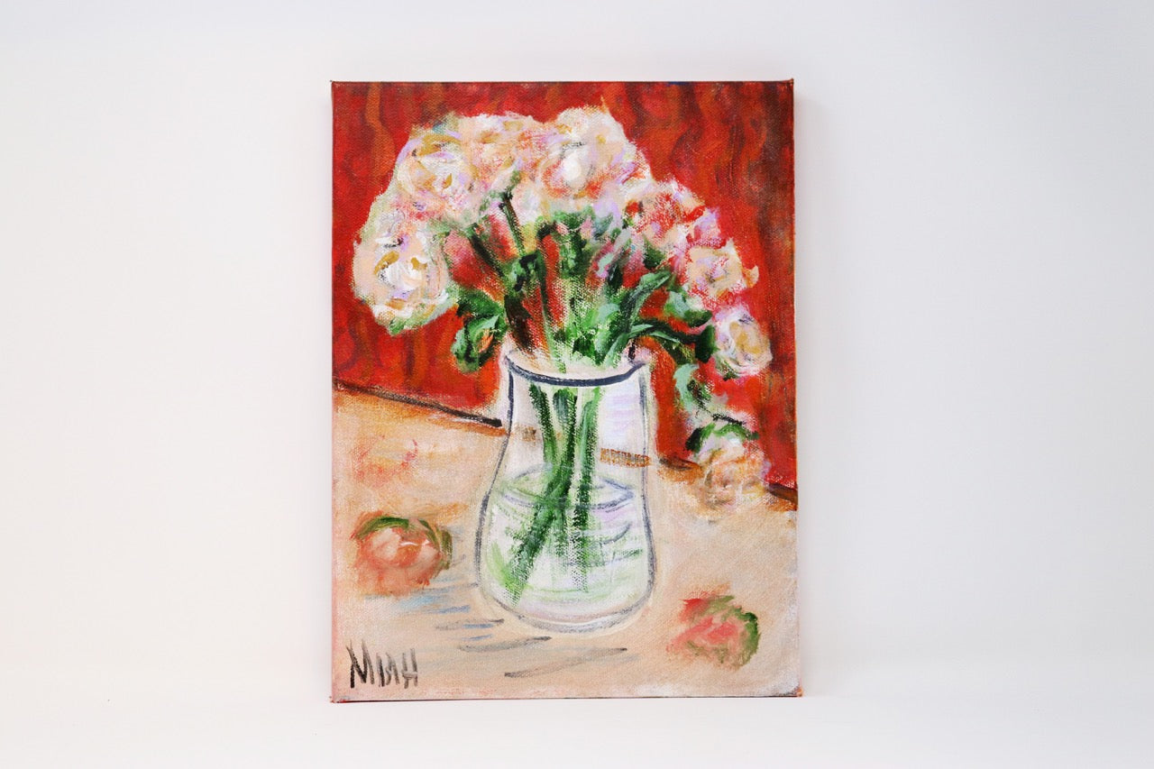 MIAH Nate Johnson - "Roses" - 9"x12"