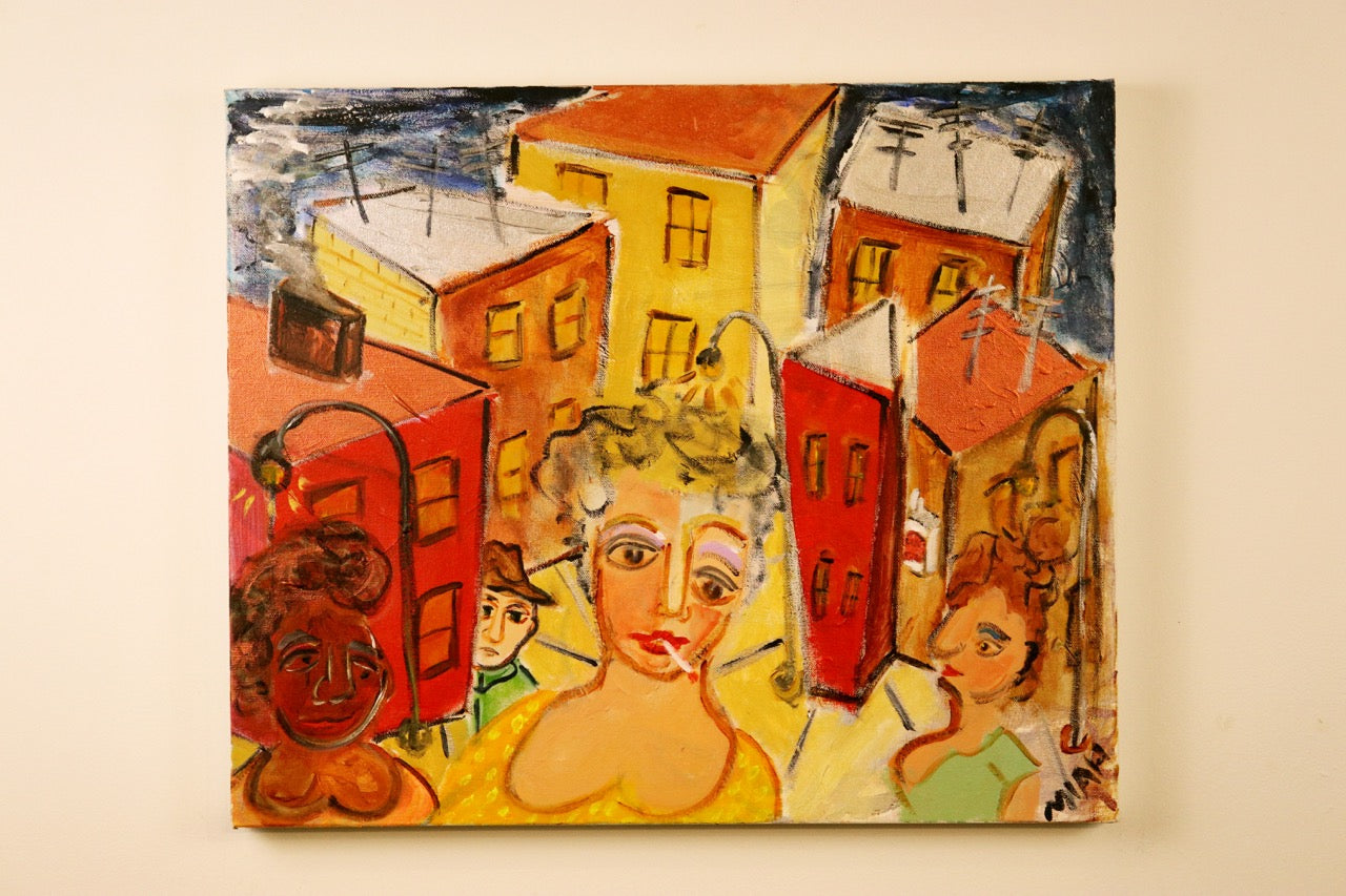 MIAH Nate Johnson - "Hookers" - 20" x 24"