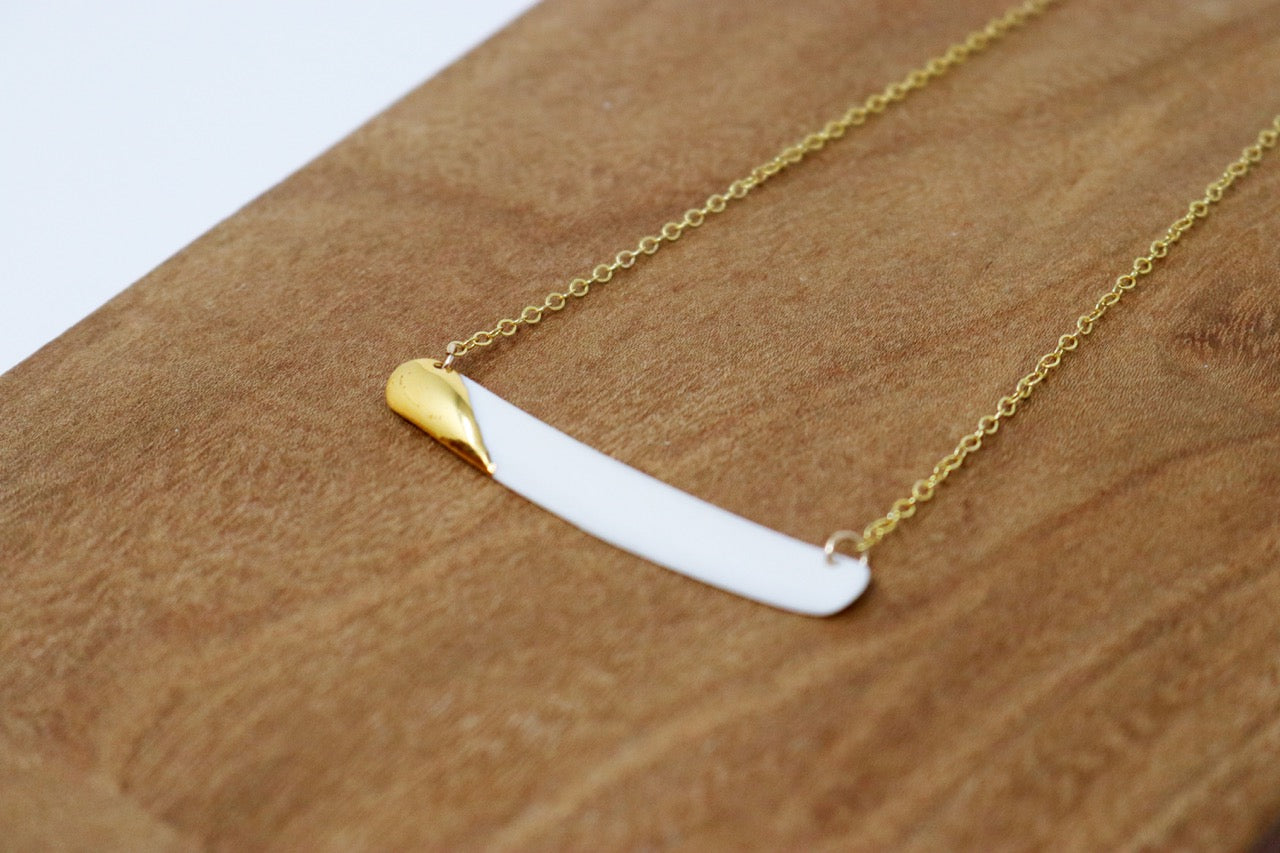 Katy Taylor Studio - Razor Clam Necklace 2" GF - KT128