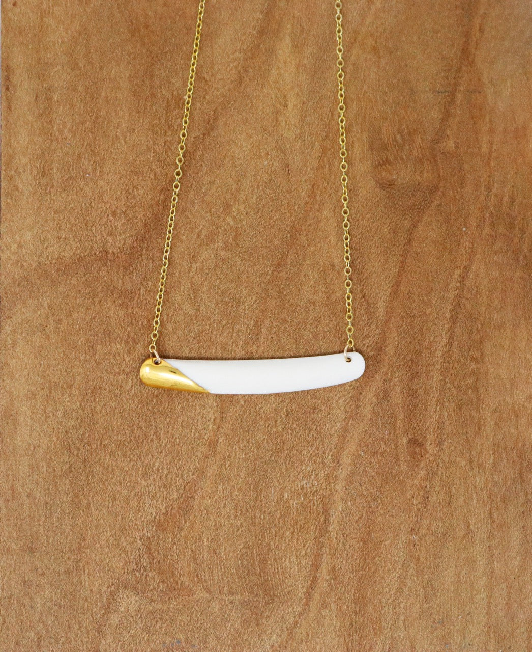 Katy Taylor Studio - Razor Clam Necklace 2" GF - KT128