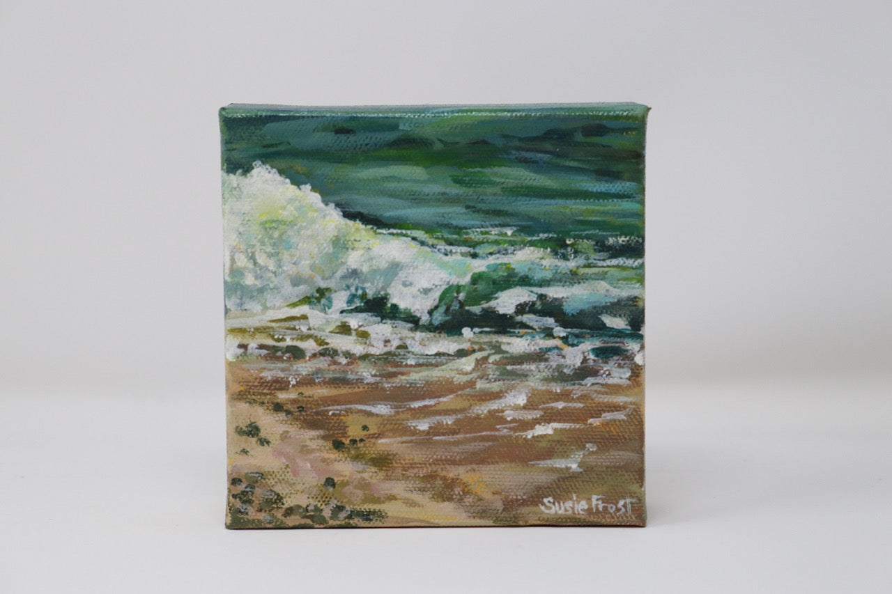 Susie Frost - 6 x 6 Acrylic Wavy Shoreline