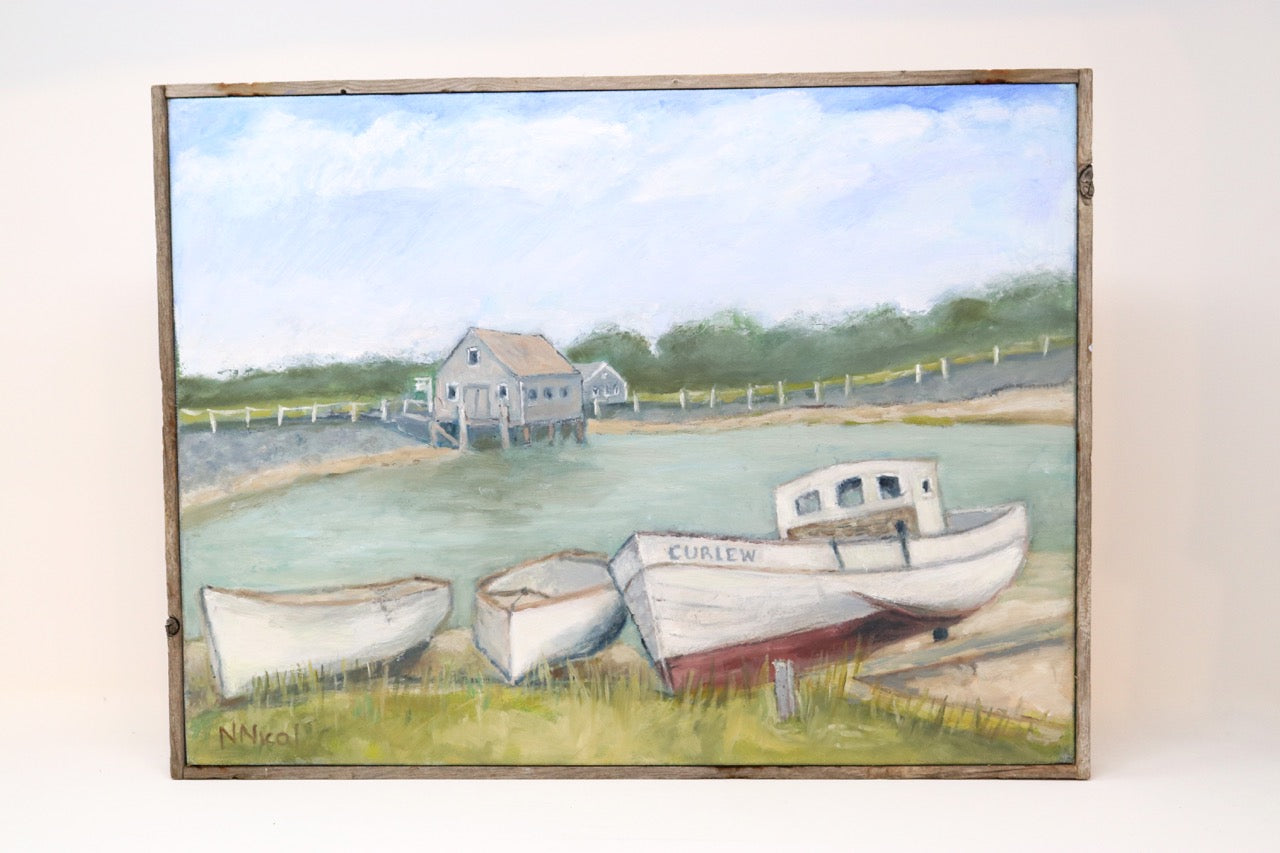 Nancy Nicol - Curlew & Crew 12" x 16" Oil