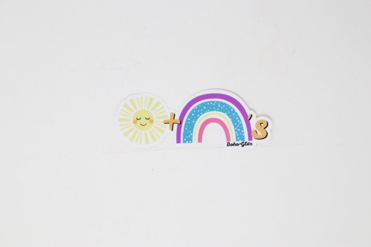 WS Boho & Glitz - Sunshine and Rainbows Sticker