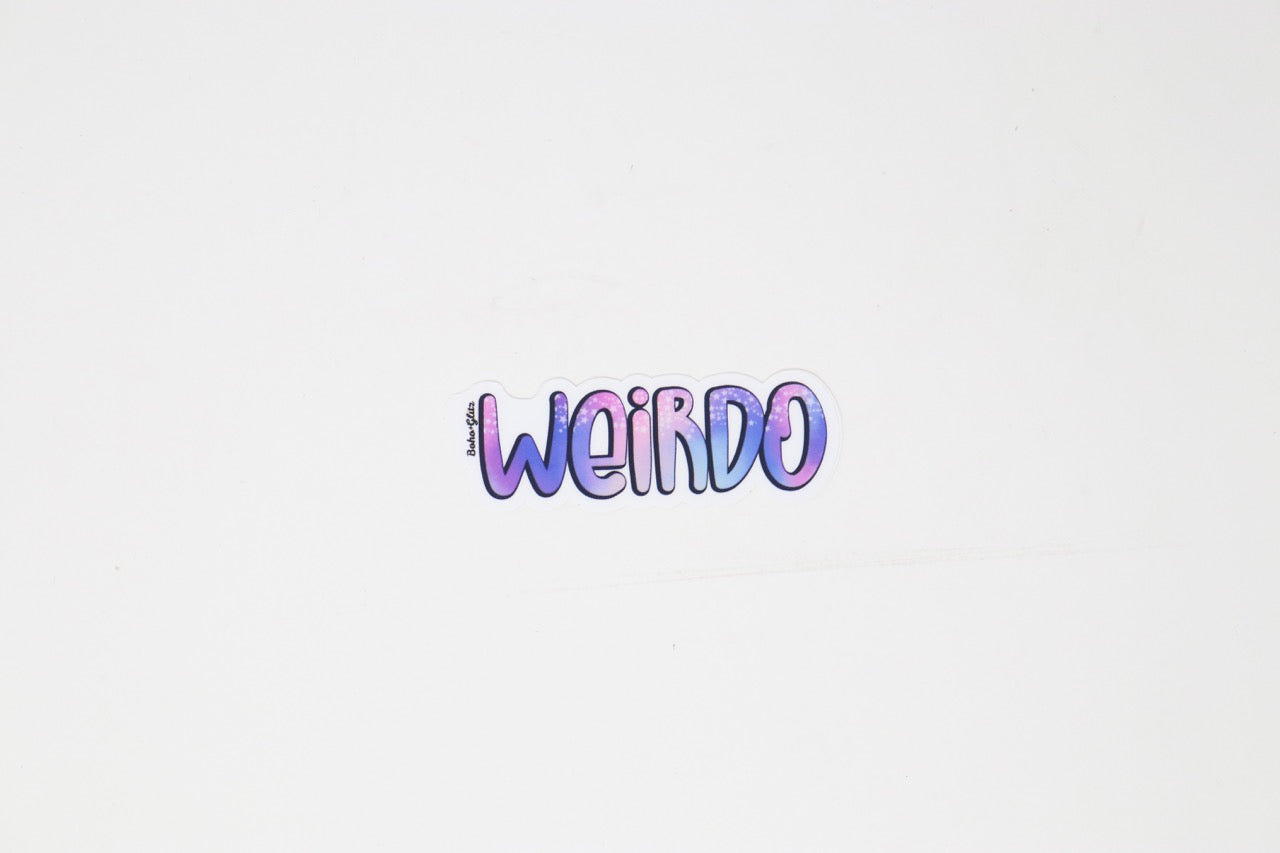 WS Boho & Glitz - Weirdo Sticker