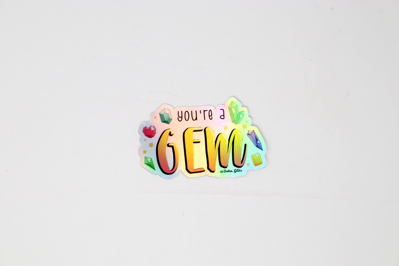 WS Boho & Glitz - You're a Gem Sticker