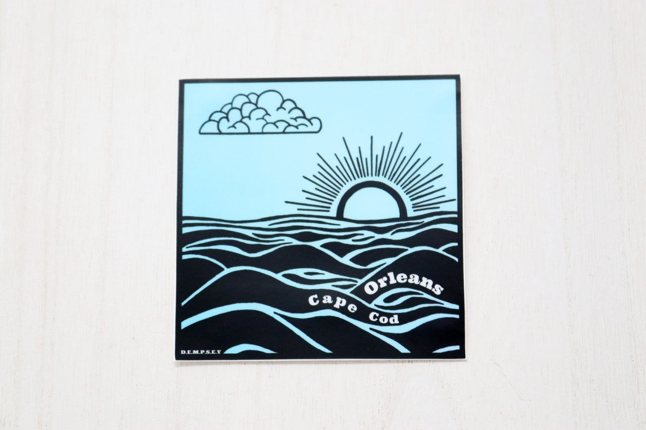 Dempsey - Orleans Blue Sunrise Sticker
