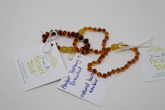 JT - From the Heart - Amber Teething Bracelet