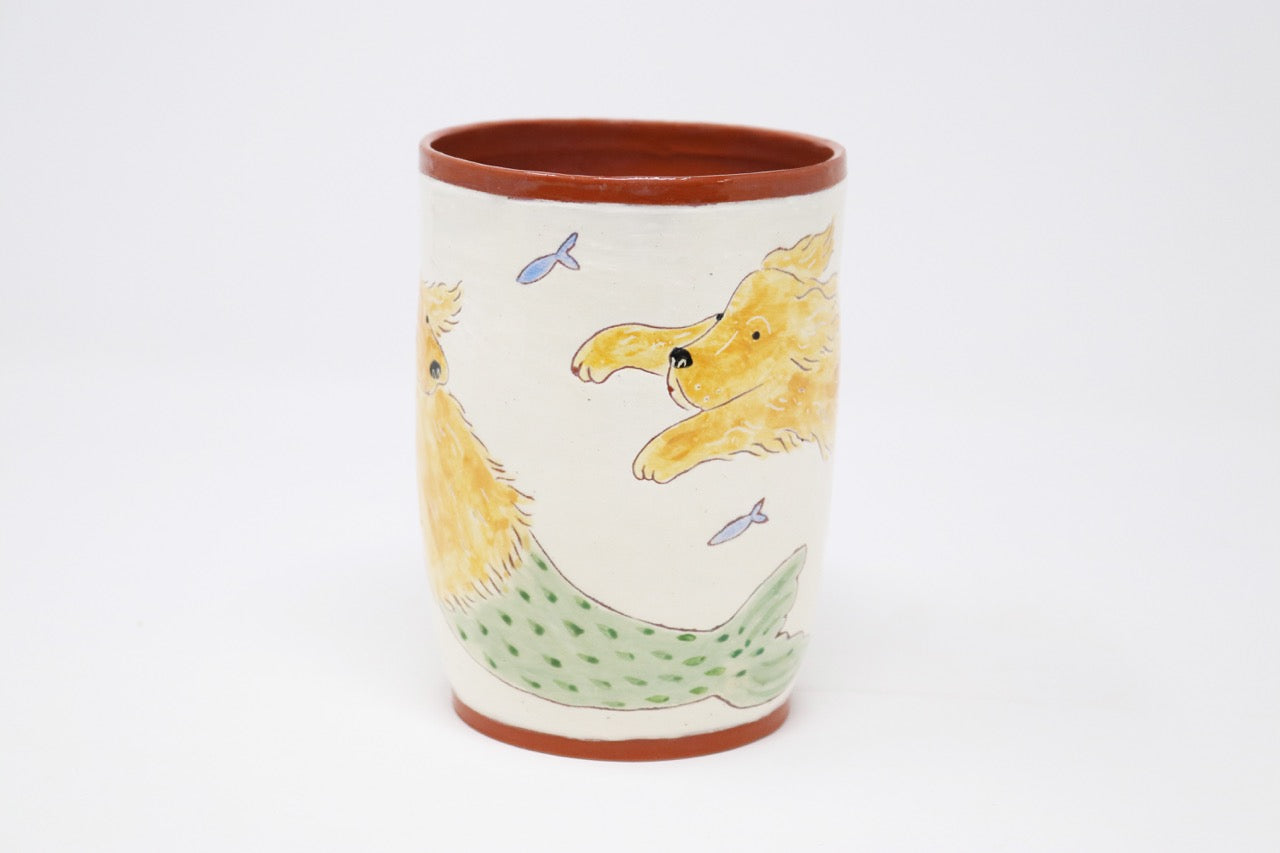Siggy Ceramics - MerDog Golden Retriever Mug