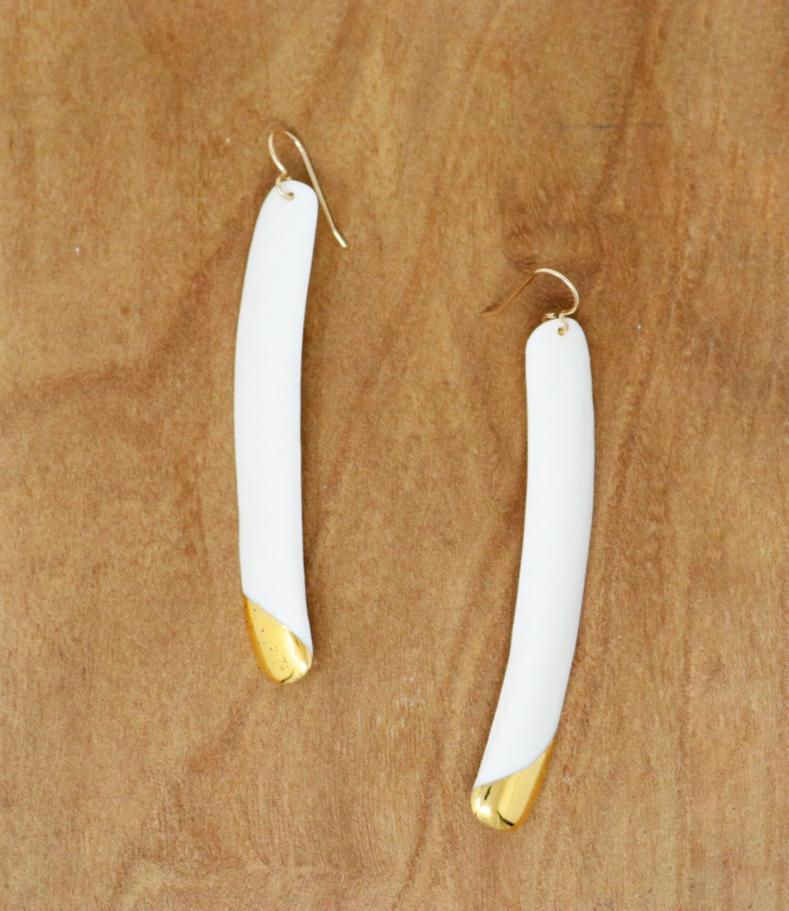 Katy Taylor Studio - Razor Clam Earrings 3" GF - KT126