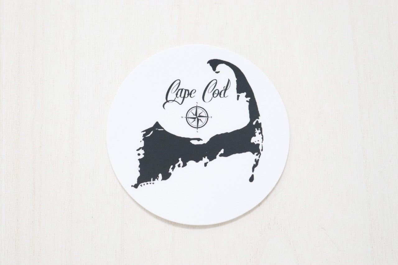 Dempsey - Cape Cod Compass Circle Sticker