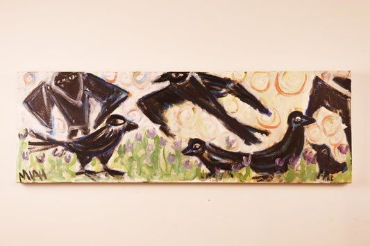 MIAH Nate Johnson - "Crow" - 12" x 36"