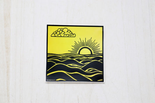 Dempsey - Yellow Sunrise Sticker